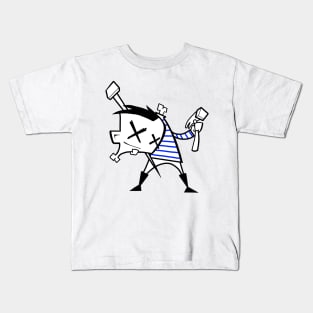 Mr. Sinmo (Zim style) blue Kids T-Shirt